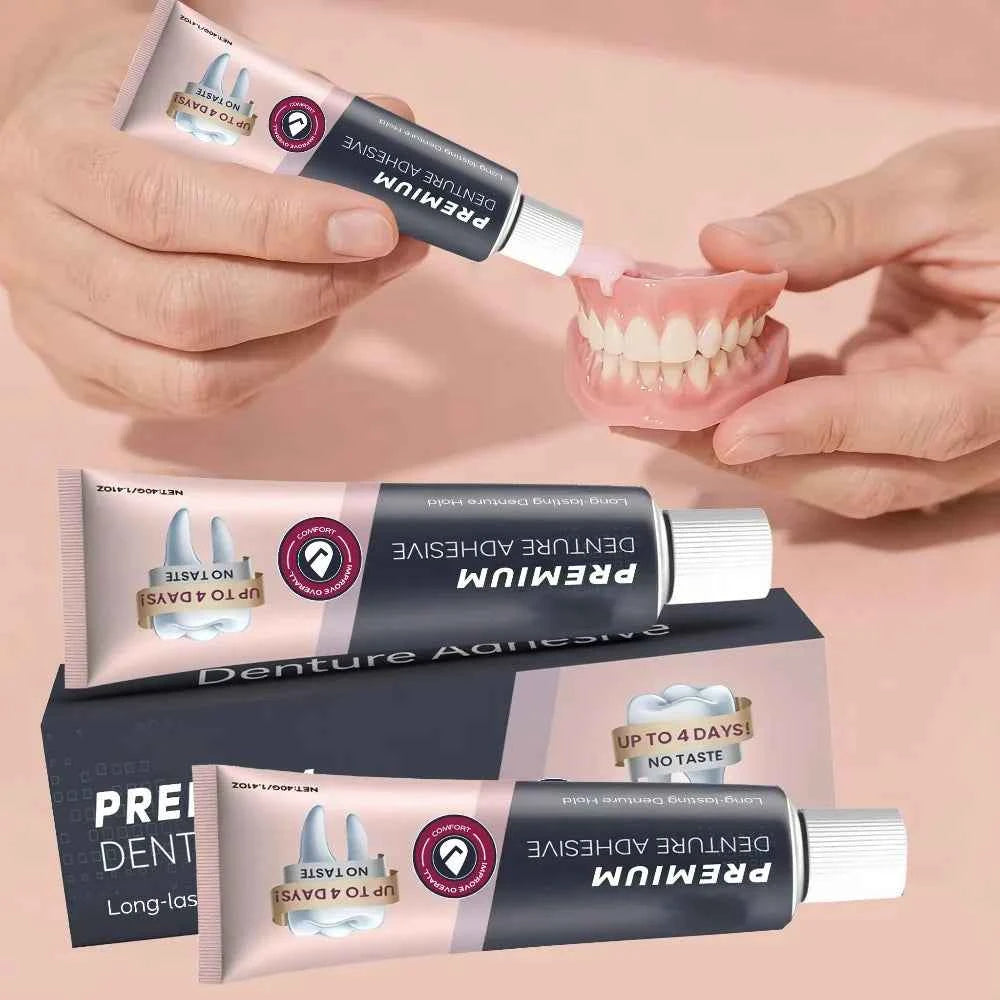 Comfort Denture Reline Kit - Flexible Silicone Adhesive for Secure, Comfortable Denture Wear