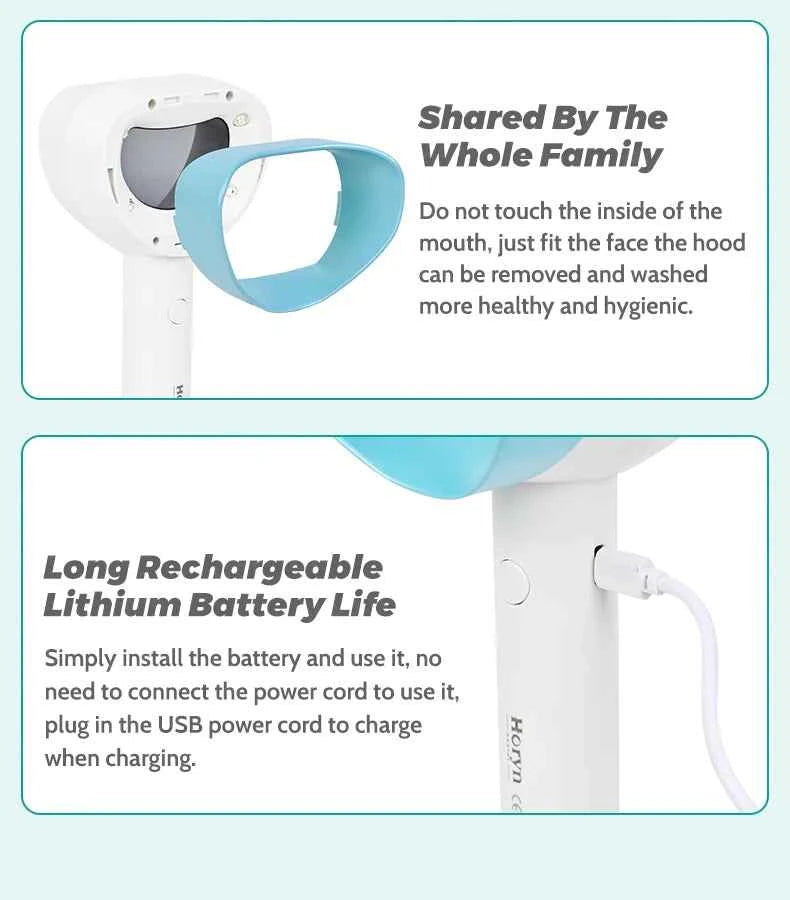 BrightSmile Plaque Detector - Portable Tool for Effortless Home Oral Hygiene for Adults & Kids