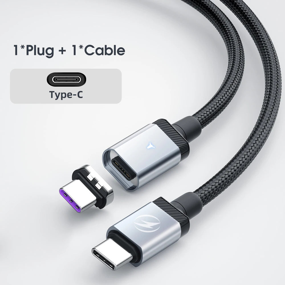 Huawei Magnetic USB C Cable – 65W PD Fast Charging & Data Sync Cord for Samsung & Xiaomi Phones