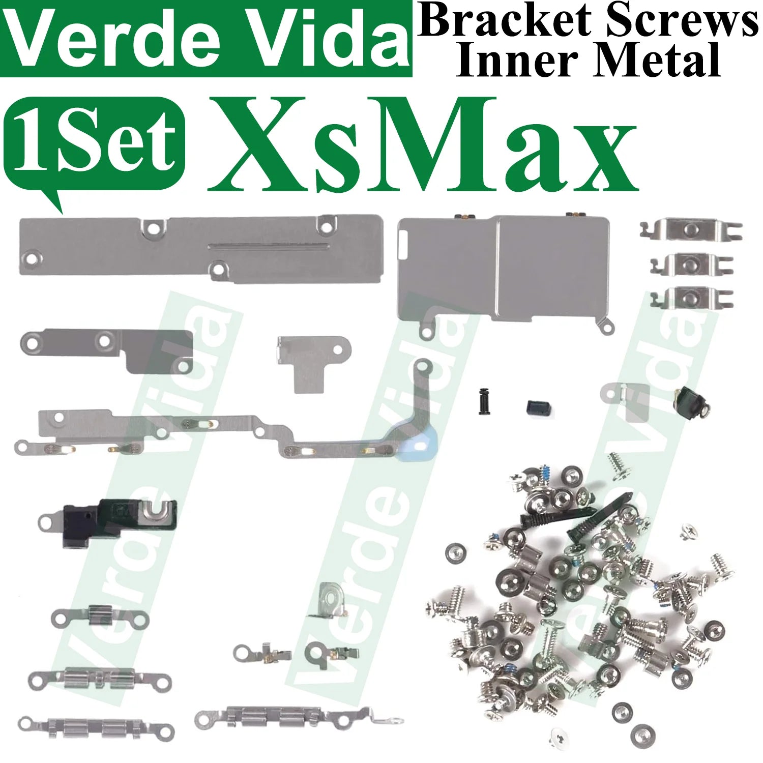 iFixit Metal Bracket Shield Plate Set for iPhone X/XS/XR/11/12/13 Pro Max - Full Inside Screws Replacement