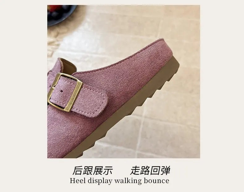 Shevalues 2025 Summer Women's Clogs Slippers With Adjustable Buckle Casual Outdoor Slides Soft Sole Comfortable Women's Sandals