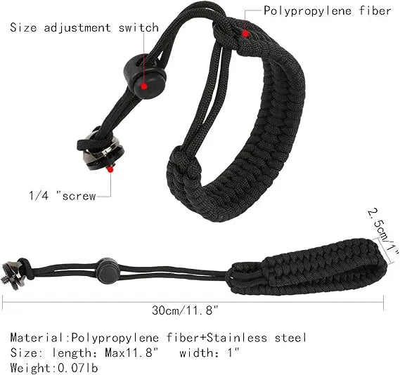 For insta360 X5 Camera Wrist Strap Adjustable Nylon Hand Wrist Straps with a 1/4 screw  X4/DJI Osmo 360 Pocket3