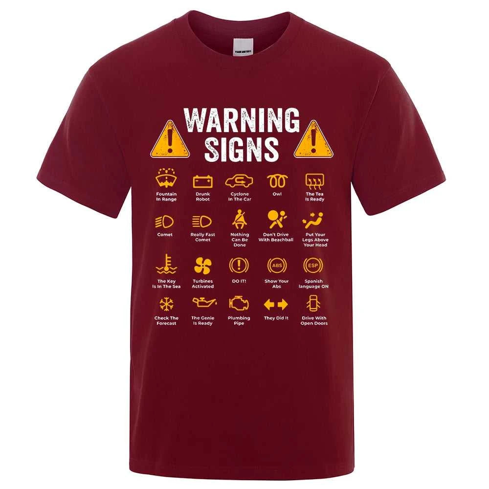 Funny Driving Warning Signs 101 Auto Mechanic Gift Driver T-Shirt Fashion Casual T Shirt Cotton Mens Tops Tees Casual Oversized The jack market .AU The jack market .AU Men Fashion $ 35 14:173#Brown;5:4183