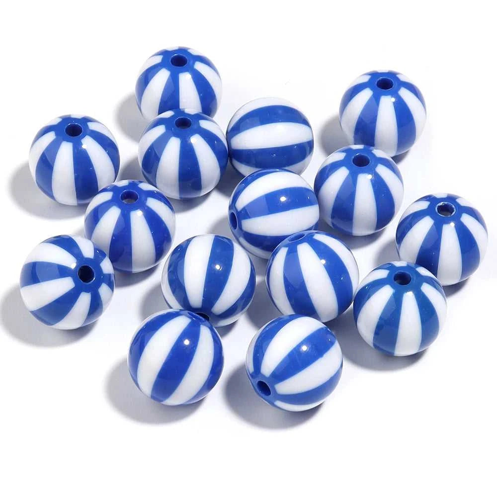 12-20mm Acrylic Large Hole Beads Colorful Stripes Round Loose Spacer Beads for Diy Bracelet Necklace Jewelry Accessories The jack market .AU The jack market .AU Jewellery & Chains $ 48 14:175#Rose Red;200000196:1071#20mm Hole 3mm 10Pcs