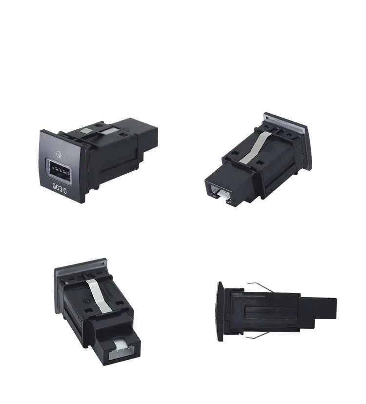For VW Golf 6 Jetta 5 MK5 Scirocco QC3.0 Type C PD Right USB Quick Car Charger Socket Replacement 12V Nondestructive 06-12