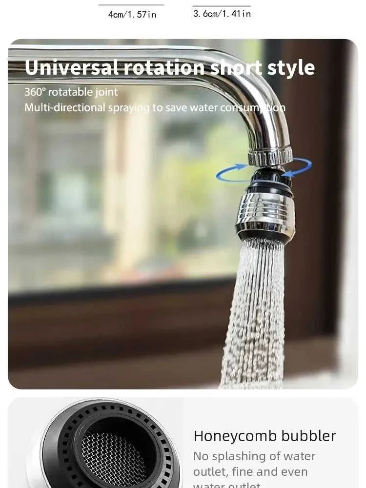 360 Degree Faucet Anti Splash Head Kitchen Water Saver Universal Rotating Bubbler Filter Nozzle Booster Nozzle Kitchen Tools The jack market .AU The jack market .AU Home $ 47 14:29#Short