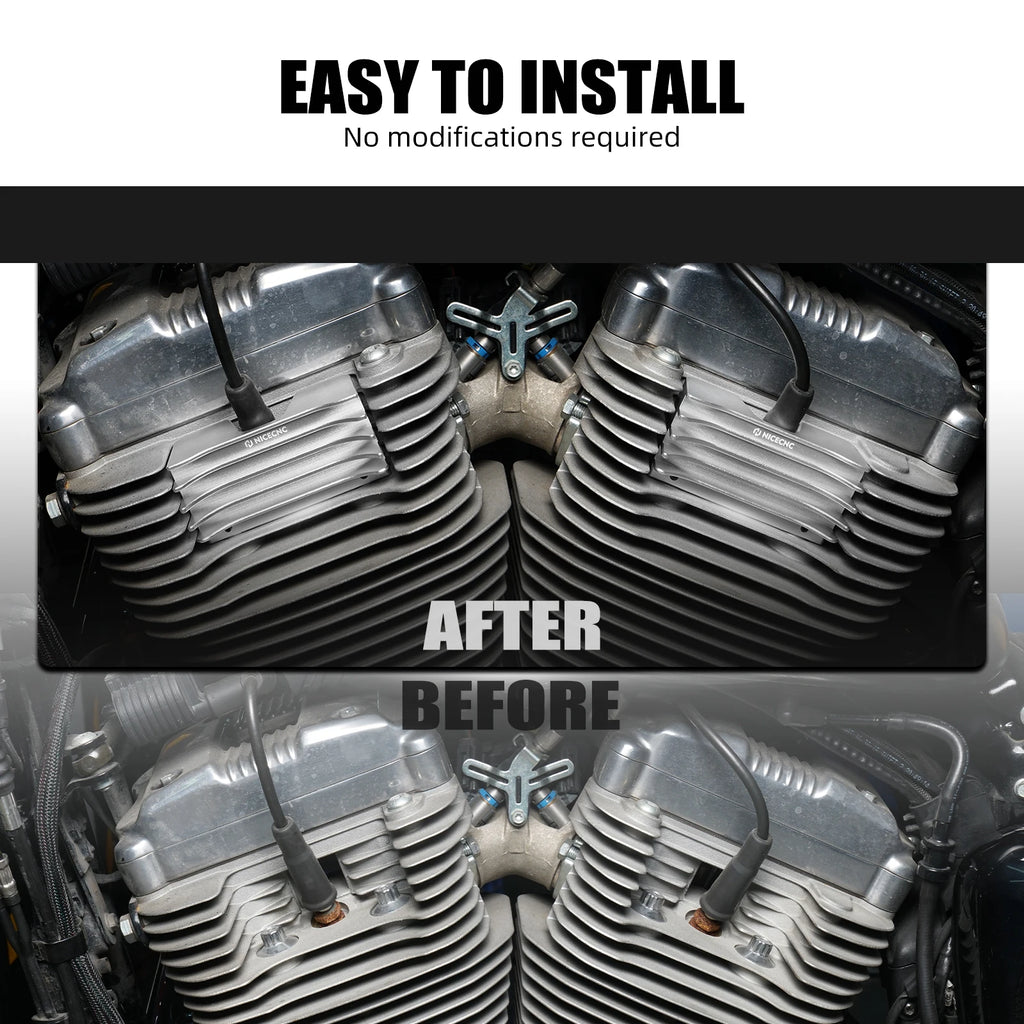 Spark Plug Decorative Covers For Harley Forty Eight XL1200X Iron 883 XL883N 2010-2022 Sportster 1200 Custom /883 Low/SuperLow