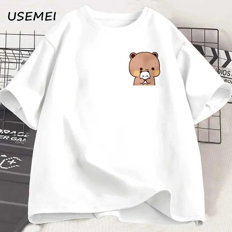 Panda Bear Bubu Dudu and Their Babies T Shirt Fashion Funny Couple T-shirt Women Men Fashion Casual Short Sleeve Tees Clothing The jack market .AU The jack market .AU Men Fashion $ 30 14:1254#Bubu Dudu 2;5:361386