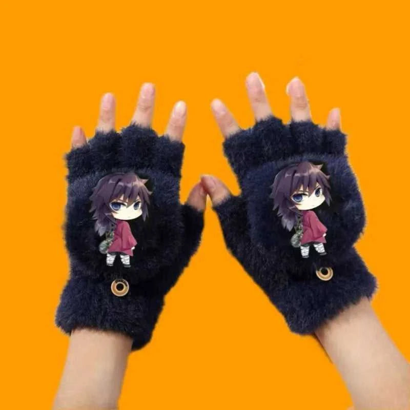 New Demon Slayer Tanjiro Kamado Nezuko Agatsuma Zen'itsu creative high-value DIY cartoon printed student warm flip mittens gift The jack market .AU The jack market .AU Little Wonders $ 61 14:193#gloves-01;977:1462#Flip-top gloves