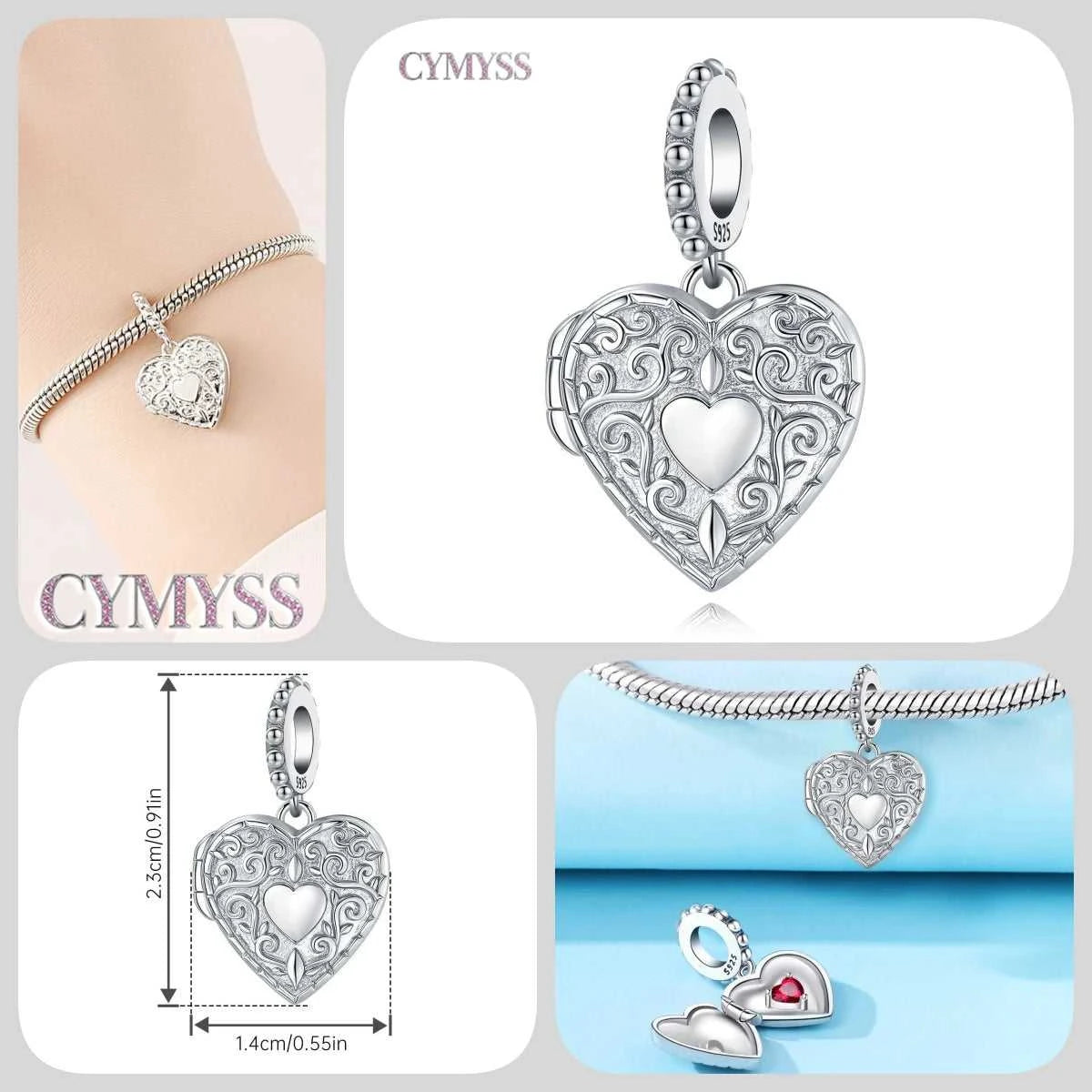 S925 Sterling Silver Charm Bead Angel Prayer Travel Memorial Pendant Fine Birthday Gift Fit Bangle Bracelet Necklace DIY Jewelry The jack market .AU The jack market .AU Jewellery & Chains $ 49 14:200004890#OTC1204