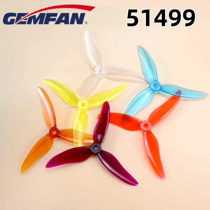 51499 2Pairs Purple Gemfan Hurricane  Props 5 Inch 3-Blade CW/CCW PC Propeller for RC Drone FPV Racing  2306 Motor Nazgul5 LAL5