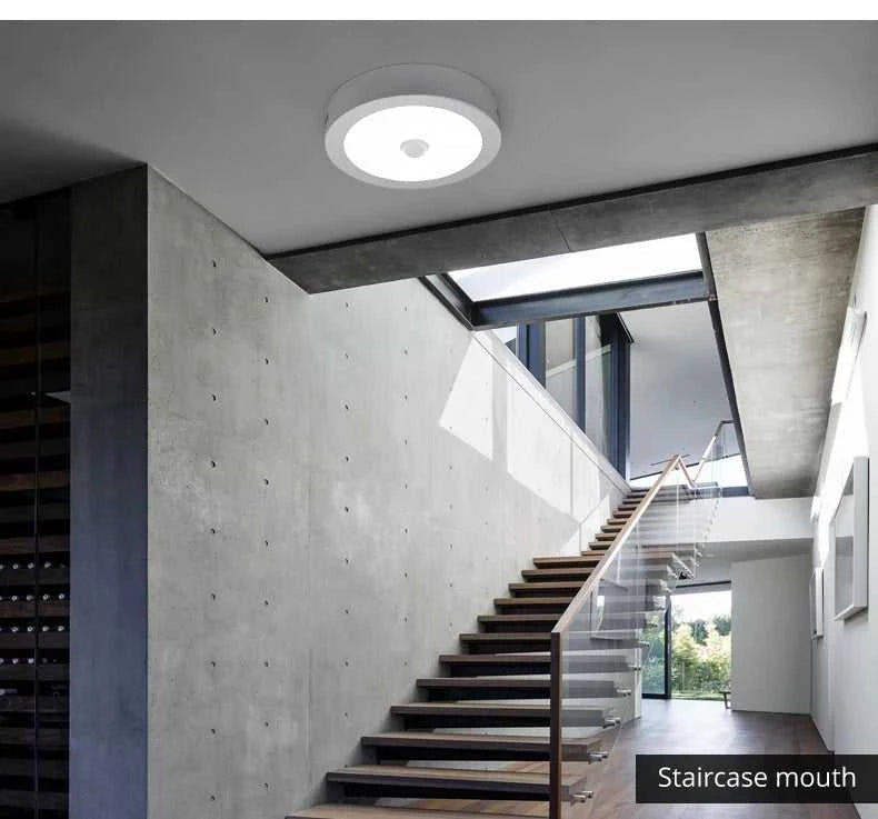 LED Panel Light With PIR Motion Sensor Ceiling Mounted 6W 12W 18W AC 85-265V Corridor Lamp Indoor Lighting lampara techo The jack market .AU The jack market .AU Home $ 55 136:173#6W White