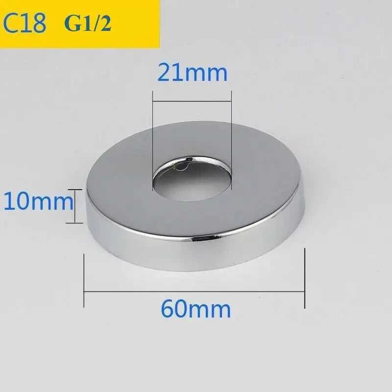 2PCS Stainless Steel Water Pipe Connector G1/2 Faucet Decorative Cover Heighten Panel Shower Kitchen Tap Accessories The jack market .AU The jack market .AU Home $ 60 14:175#C7-2pcs