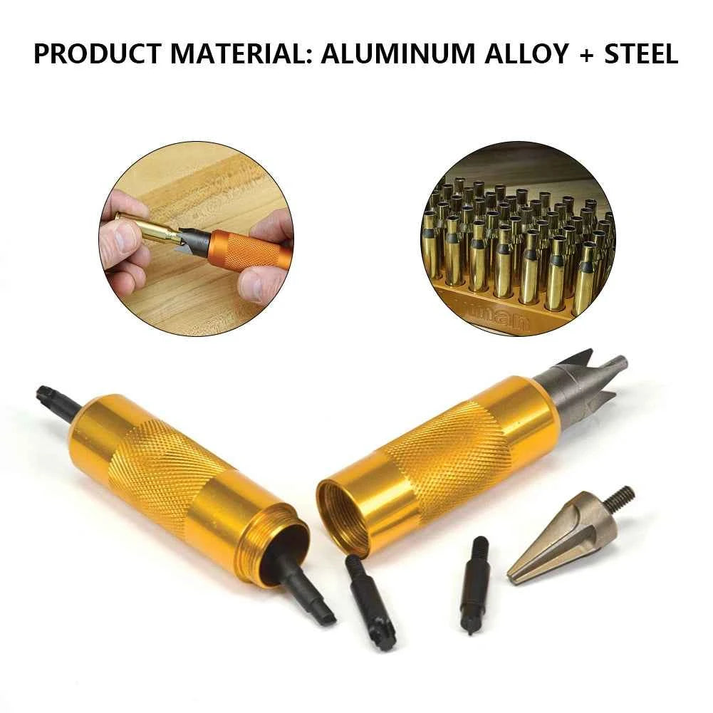 Primer Multifunctional Pocket Cleaners & Reamers - Portable Aluminum Alloy & Steel Tool for Metal/Plastic Deburring