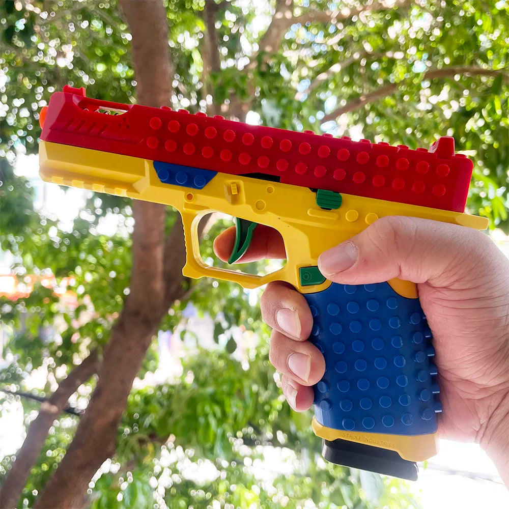 G17 Pistol Shell Throwing Continuous Firing Blowback Soft Bullet Gun Empty Hanging Birthday Gift