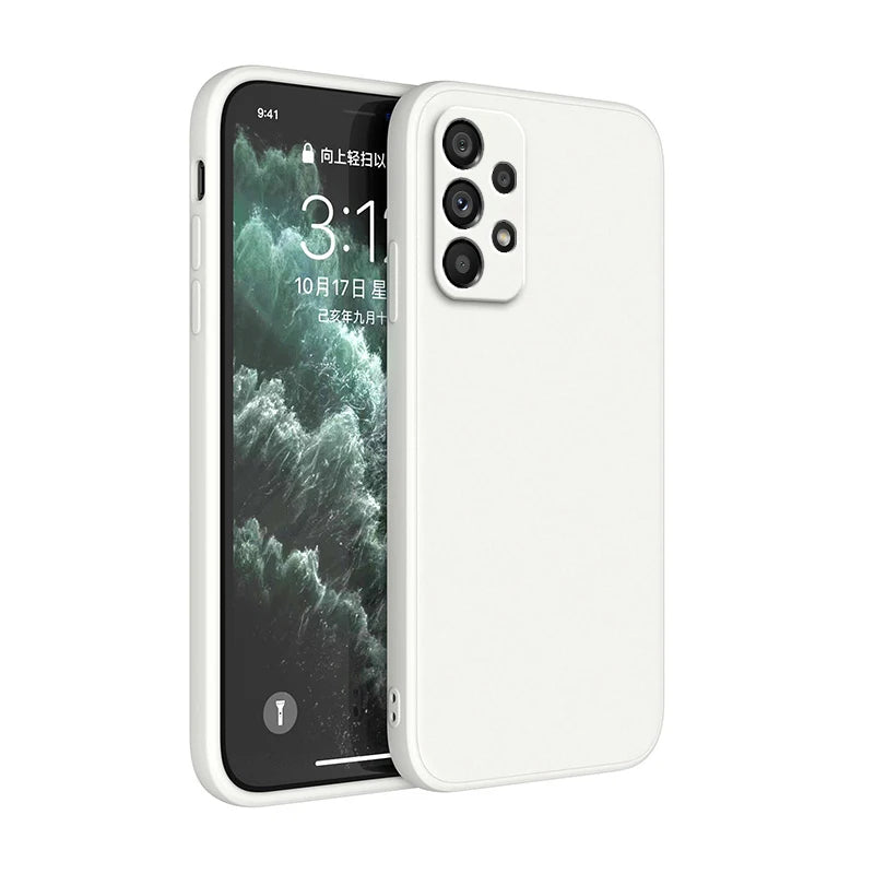 Original Silicone Case On For Samsung A13 A23 A33 A53 A73 A14 A24 A34 A54 A05 A15 A25 A35 A55 5G Cover Cases