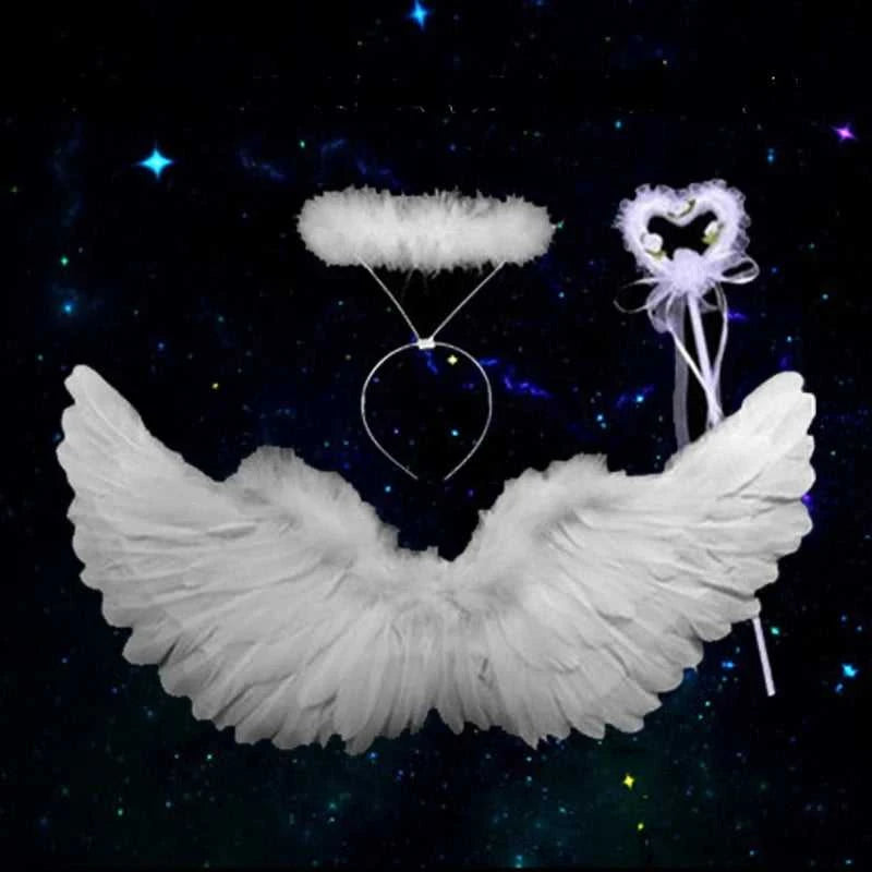 Angel Halo Headband Black White Feather Christmas Festival Performance Party Favor Angel Outfit Angel Cosplay Wings The jack market .AU The jack market .AU Mum & Kids: Essential Products for Every Family $ 29 14:29#1