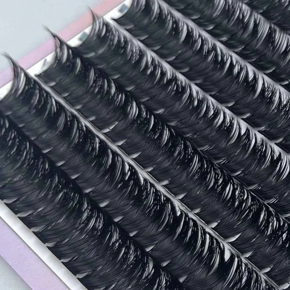 Mink False Eyelashes by [Brand Name] - 3D Volume Cluster Lashes, 30D-80D, Natural Look, Perfect for Stunning Makeup