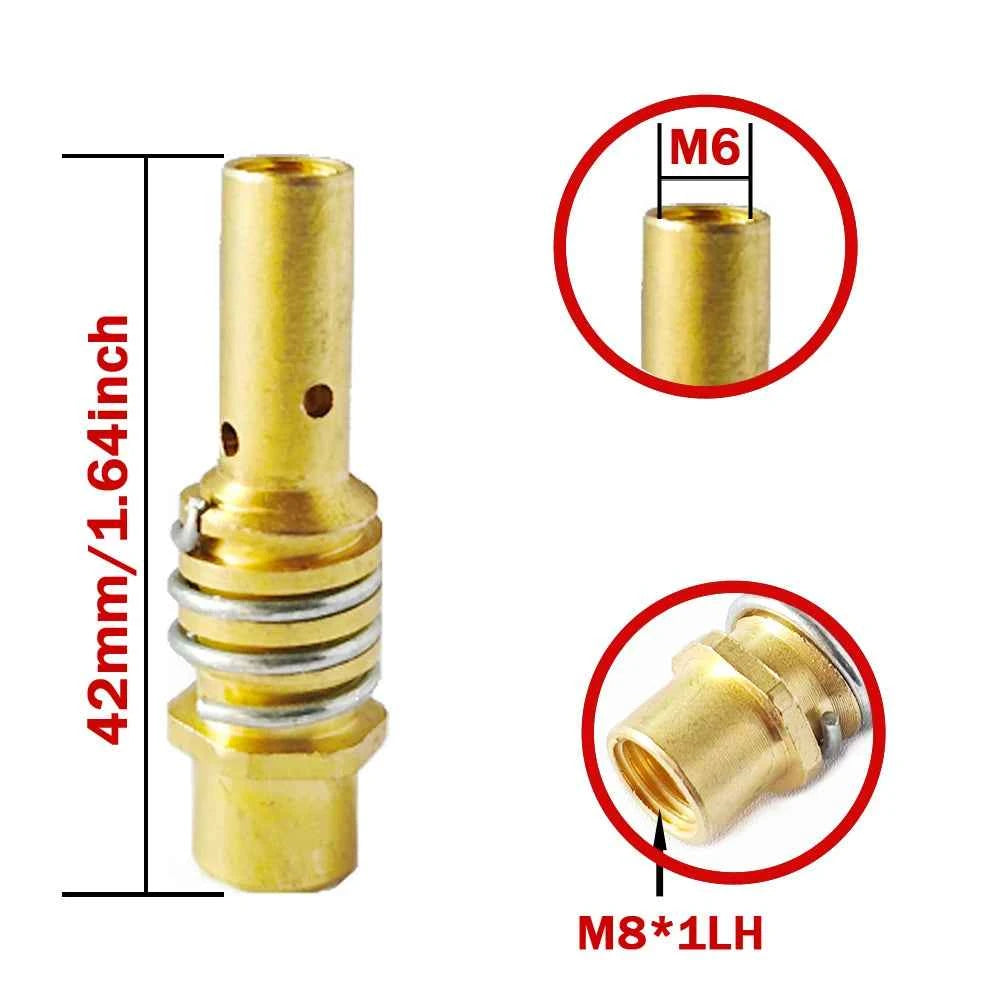 MB-15Ak 14Ak Mig Coating Protection 0.8/1.0/1.2mm Contact Tip Ceramic Nozzle Non-stick Welding Slag European Welding Accessories