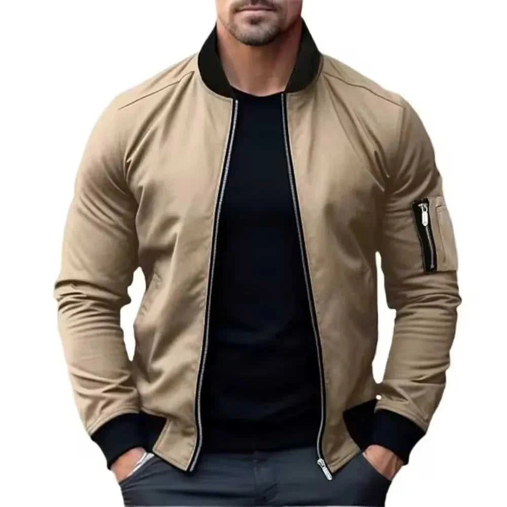 Jacket Casual Lightweight Jacket For Men Sports Windbreaker Zip Up Coat with Pockets Clothing Spring Autumn Men's Bomber jackets The jack market .AU The jack market .AU Men Fashion $ 57 14:200004889#army green;5:361385