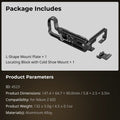 SmallRig L Plate for Nikon Z 6III, L-Bracket for Arca-Swiss, with 1/4"-20 Threaded Holes, QD Connector, Cold Shoe Mount - 4523