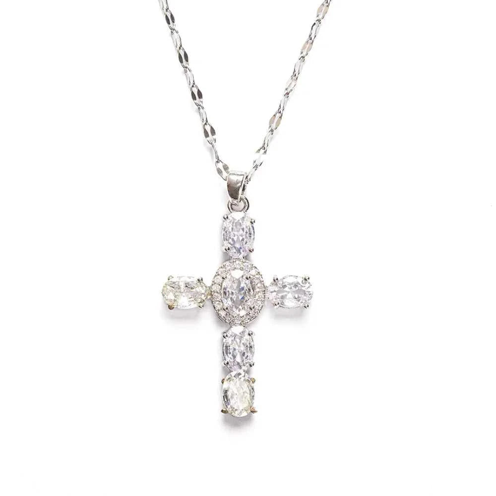 Multicolored CZ Stone Pendant Cross Necklace Rainbow Colorful Dainty Pave Cross Necklace Neon Jewelry for Women Halloween Gift The jack market .AU The jack market .AU Jewellery & Chains $ 49 200001034:201447815#Silver- Colorful CZ