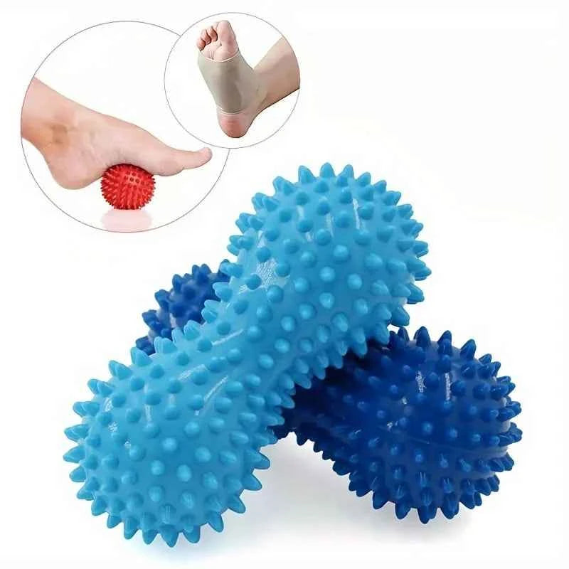 Peanut Massage Spiky Ball - Deep Tissue Roller for Foot, Neck, & Back Relief