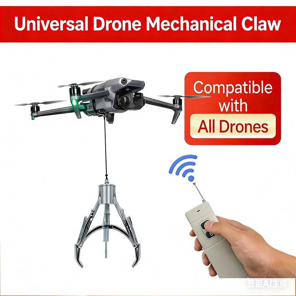 Universal Drone Mechanical Claw Remote Control Gripper Payload Dropper for DJI Mavic 3/Mini 5 Pro/Air 3/Autel Accessories The jack market .AU The jack market .AU Drones $ 92 14:350850#Silver