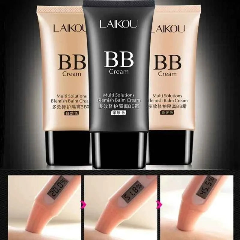Laikou BB Cream - Flawless Coverage, Oil-Control & Hydrating Formula - 3 Natural Shades, 50ml