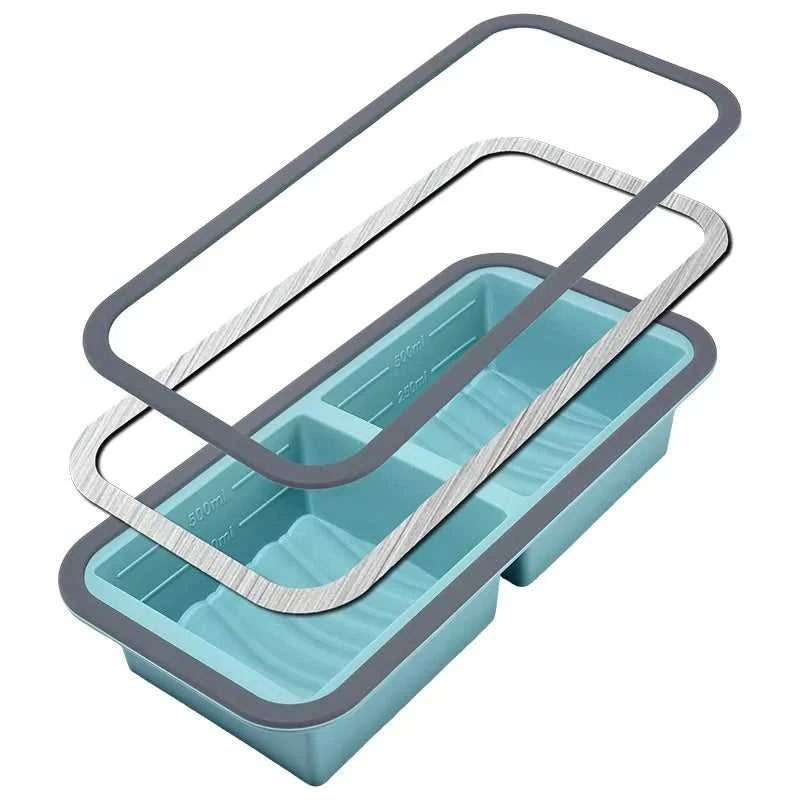 Silicone Freezer Tray ,Freezing Trays with Lid for Meal Prep Silicon Soup Portion Freeze Tray Make Stock Souped Ice Cube The jack market .AU The jack market .AU $ 39 14:350853#2grid-blue