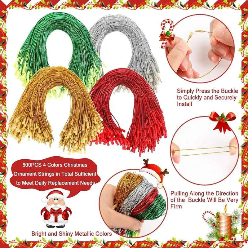 Christmas Ornament Hangers with Snap Christmas Tree Hanging Decorations Ropes Christmas Party Hanging Strings DIY Tag Label Line The jack market .AU The jack market .AU Home $ 22 14:202419806#Red;5:361385#100PCS