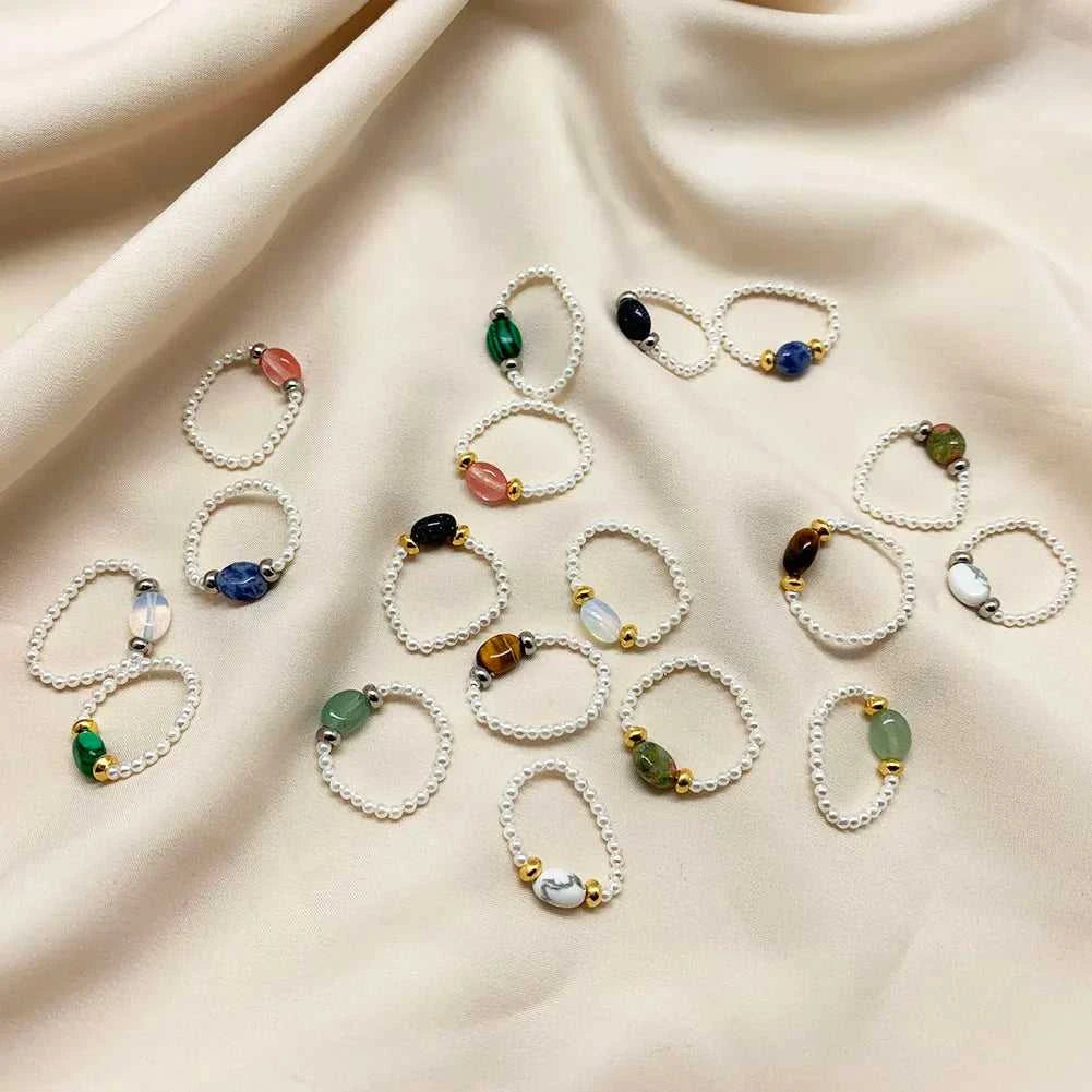 2mm Simulated Pearl Wedding Rings For Women Fashion Handmade Jewelry Tigereye Malachite Ring Natural Stone Gifts The jack market .AU The jack market .AU Jewellery & Chains $ 47 200000369:200001539;200000783:4602#Malachite;200001034:361181#Silver Bead