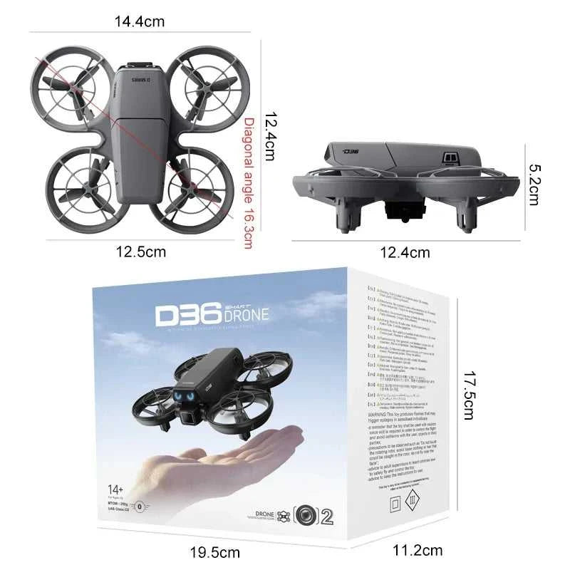 Lenovo D36 Drone 4K HD 8k Triple Camera FPV Brushless Motor Obstacle Avoidance Foldable RC Quadcopter Professional Aerial The jack market .AU The jack market .AU Drones $ 131 14:691#D36-Gery-4K-1B