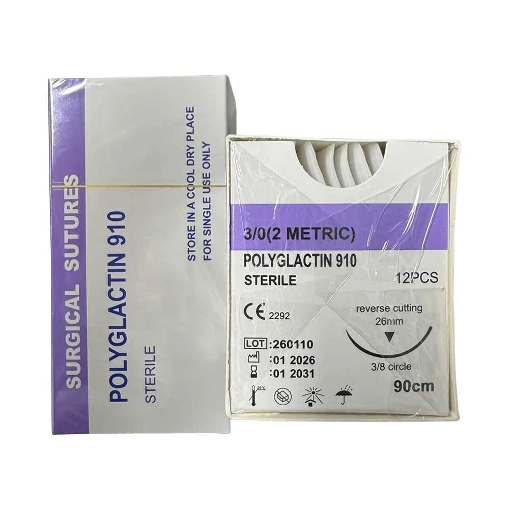 Absorbable Suture Thread Pet Dog PGA Veterinary Surgical Sutures With Needle Polyglycolic Acid Sterile Animal Pet Use 90cm 1box The jack market .AU The jack market .AU Home $ 37 14:175#1(4METRIC)