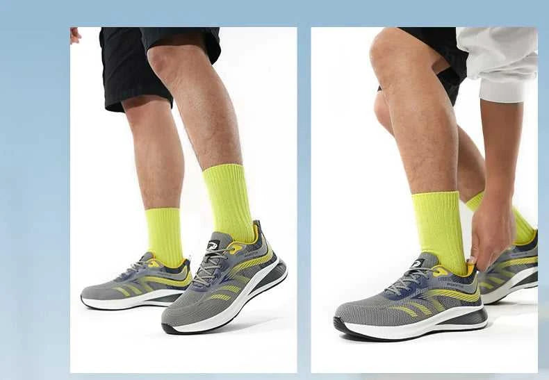 New 2024 Fashion Men Safety Shoes Steel Toe Sneakers Lightweight Anti-smash Anti-puncture Man Breathable Work Safety Boots The jack market .AU The jack market .AU Step Up Your Style: Trendy Shoes for Every Occasion! $ 98 14:175#Green;200000124:200000338