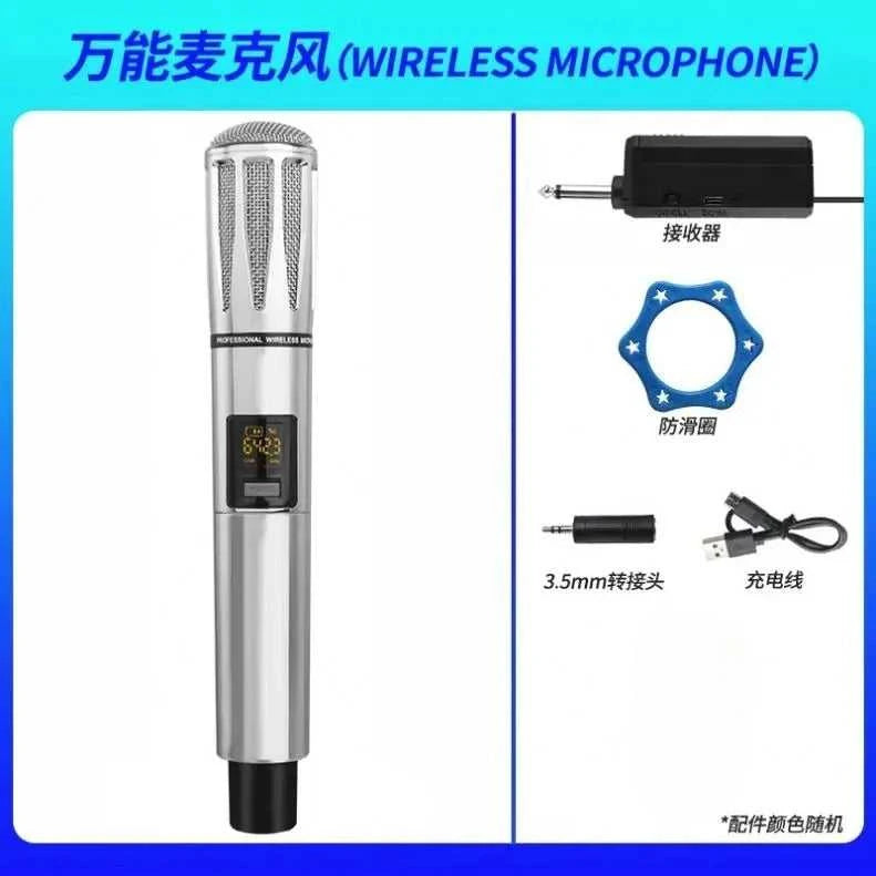 Wireless microphone professional Handheld Karaoke VHF Mic indoor outdoor for Audio Processing and Stage Speakers speech The jack market .AU The jack market .AU Accessories Electronics $ 108 14:350853#Black 1 to 2
