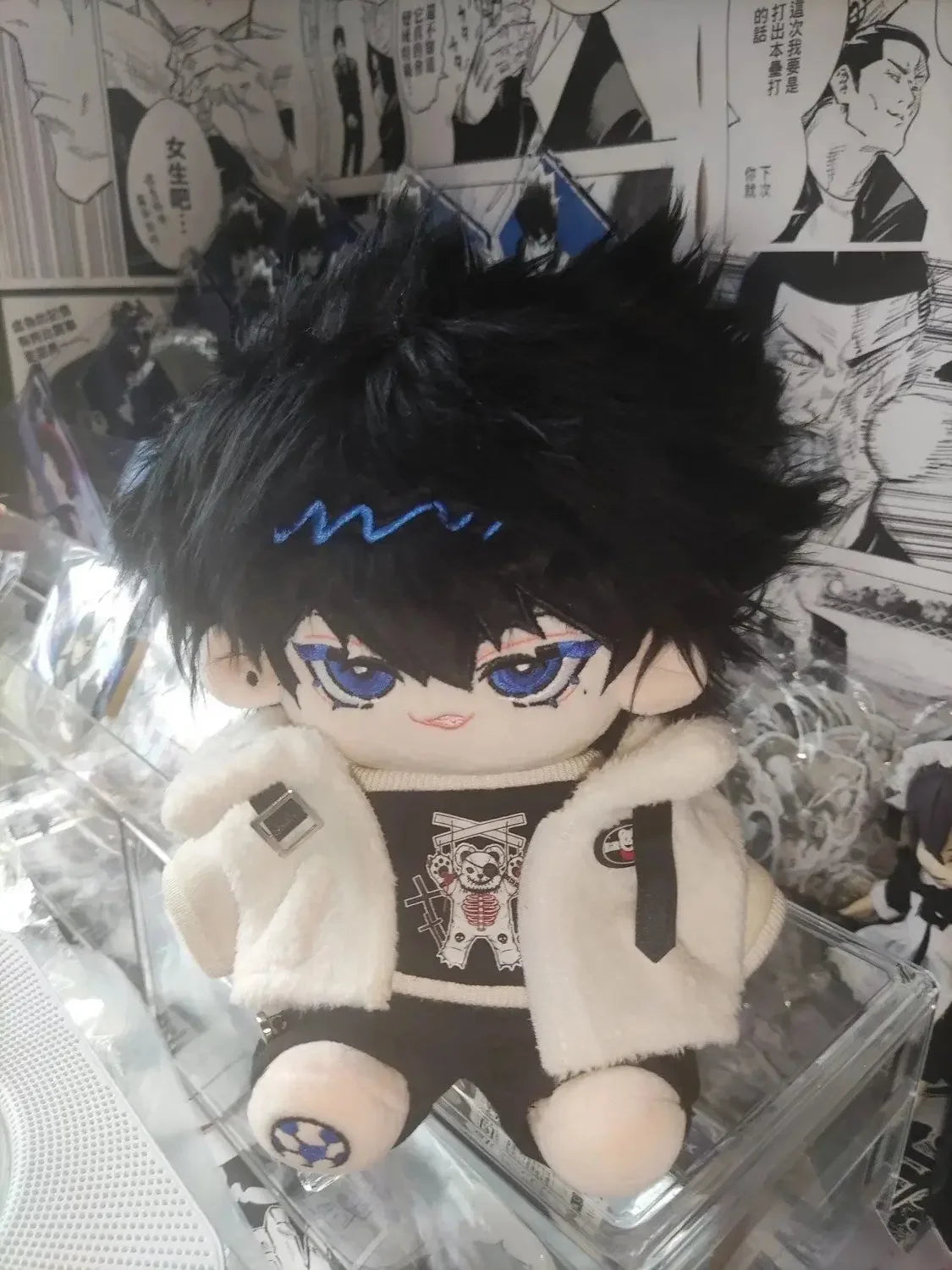 20cm Anime Blue Lock Attributes Karasu Tabito Cotton Doll Toys COS Children Adults Plush Dress-up Plushie Toys Kids Gifts