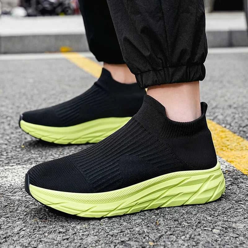 MAEDEF Men's Running Shoes Lightweight Breathable Mesh Elastic Comfortable Durable Fashion Casual Hot Selling Sports Sneakers The jack market .AU The jack market .AU Step Up Your Style: Trendy Shoes for Every Occasion! $ 78 14:173#All Black;200000124:3116