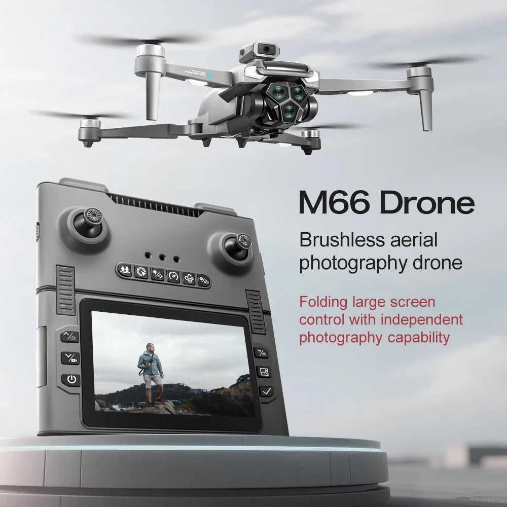 2025 New M66 Drone HD Folding Remote Control With Camera And Screen 5G FPV Camera Quadcopter Brushless Motor RC Quadcopter The jack market .AU The jack market .AU Drones $ 125 14:691#M66-Grey