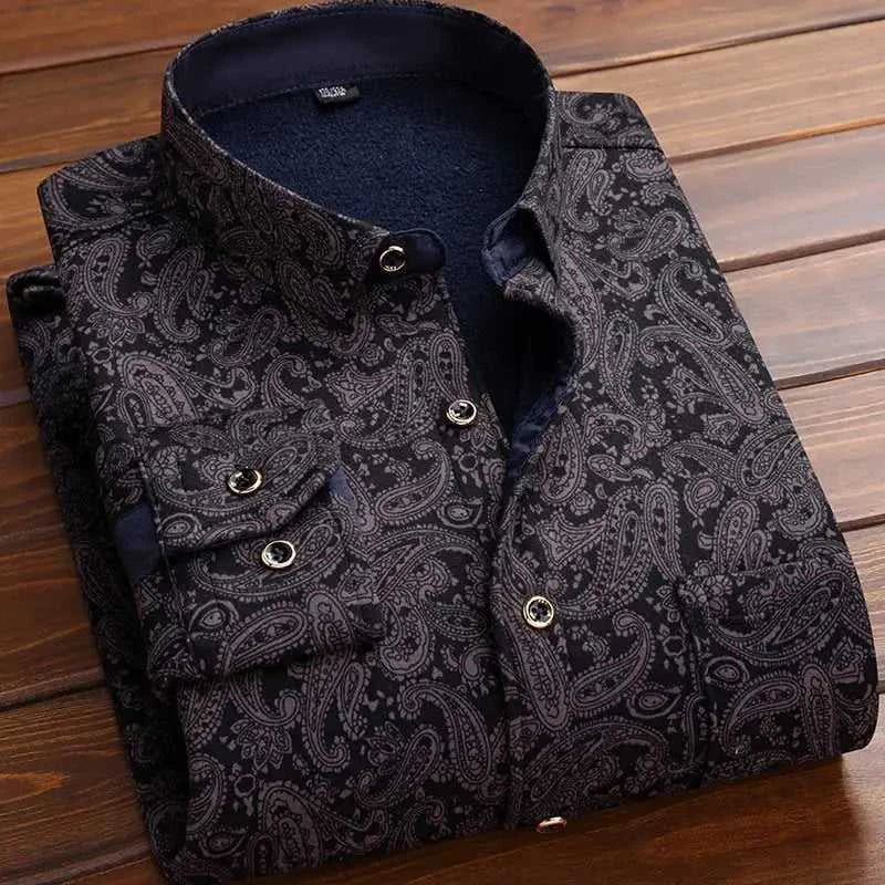 High Quality Men's Clothing 2026 Men Long Sleeve Thick Warm Shirt Tops Fashion Men Print Handsome Versatile Shirts Formal Shirts The jack market .AU The jack market .AU Men Fashion $ 43 14:771#6F HB622;5:4183#3XL(80-90KG)