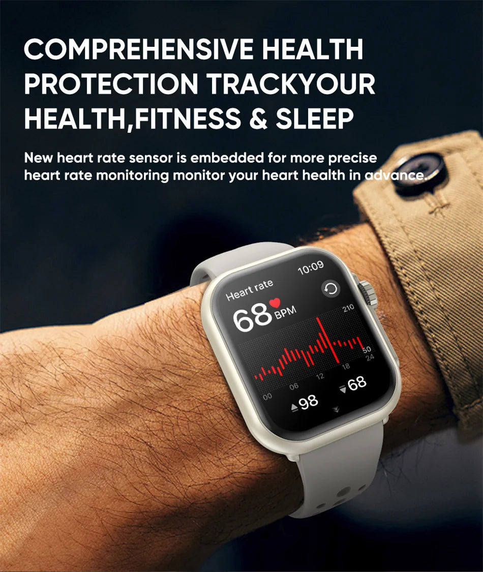 Ultra K62 1000mAh Battery AMOLED Smart Watch Heart Rate Men 100+Sport HD Bluetooth Call IP67Waterproof Women SmartWatch 2026 New