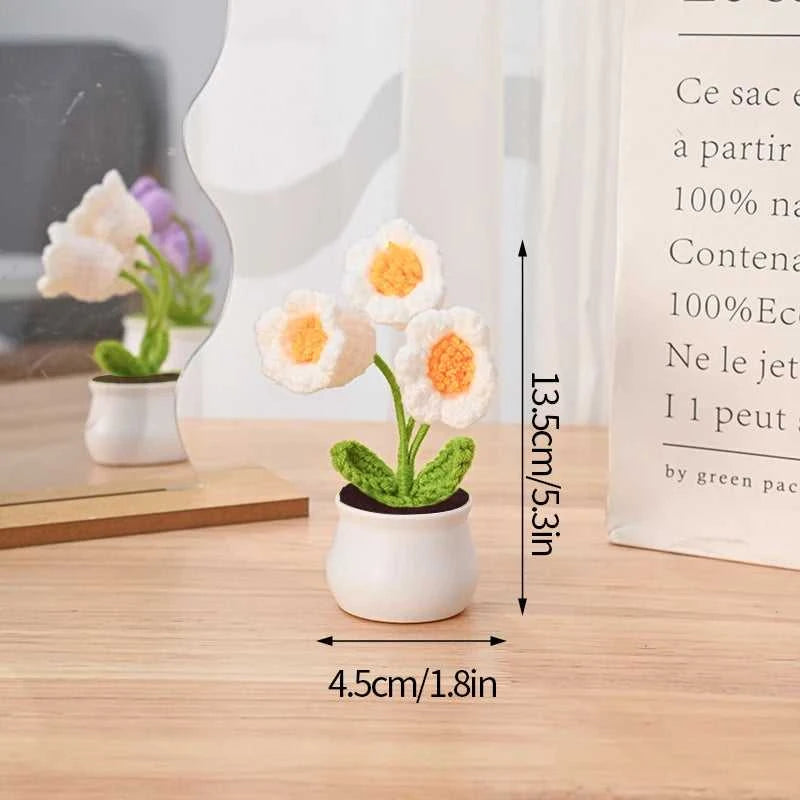 Sunflower Crochet Flower Artificial Hand Woven Flowers Finished Girasol Crochet Plants Wedding Guest Gifts Desktop Decoration The jack market .AU The jack market .AU $ 23 14:200013901#S27