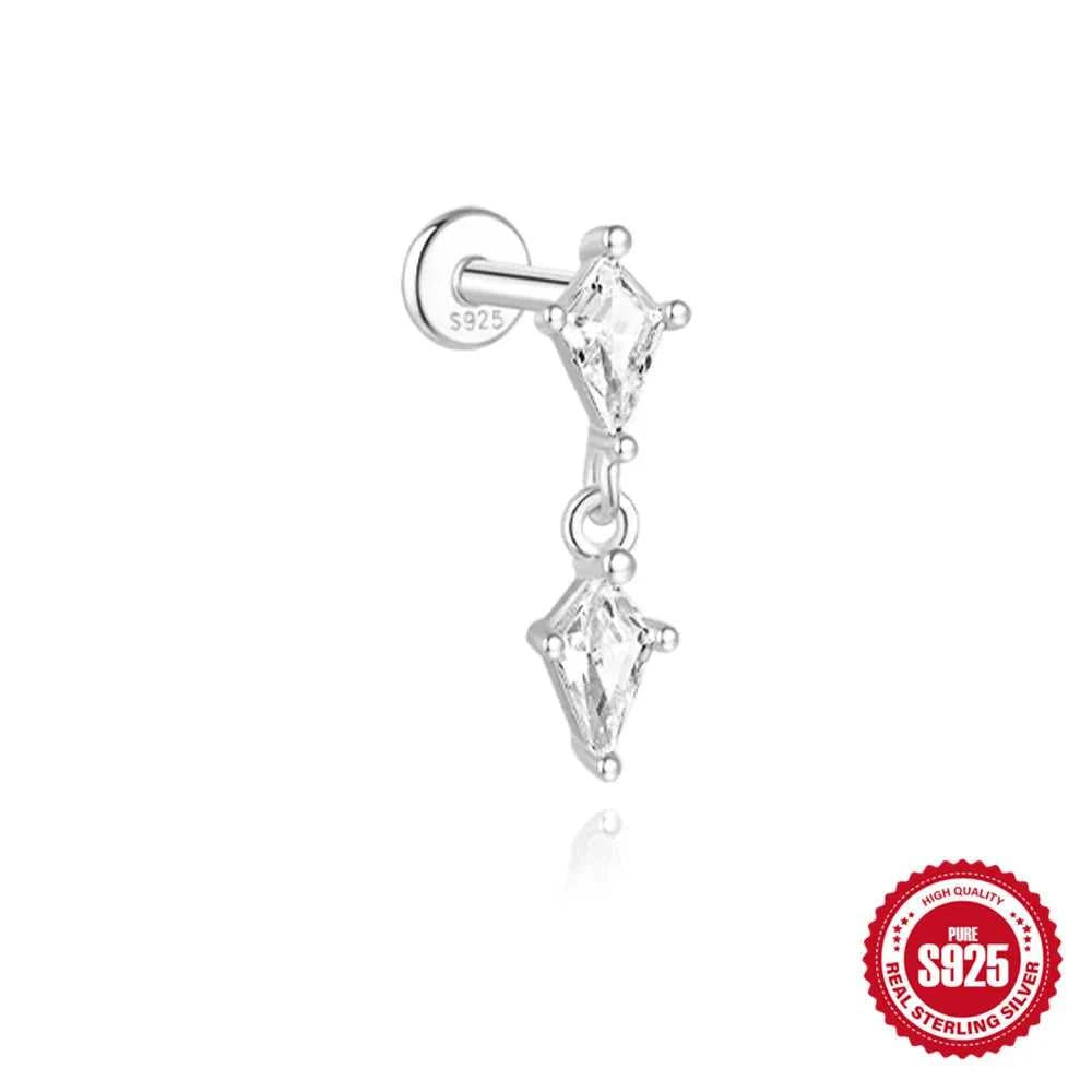 AIDE 925 Sterling Silver 1Pc Mini Shiny Heart/WaterDrop For Women Cartilage Piercing Earring INS Classic Pendant Tassel Gifts The jack market .AU The jack market .AU Jewellery & Chains $ 54 200000226:200006154#26;200001034:361180#1 piece