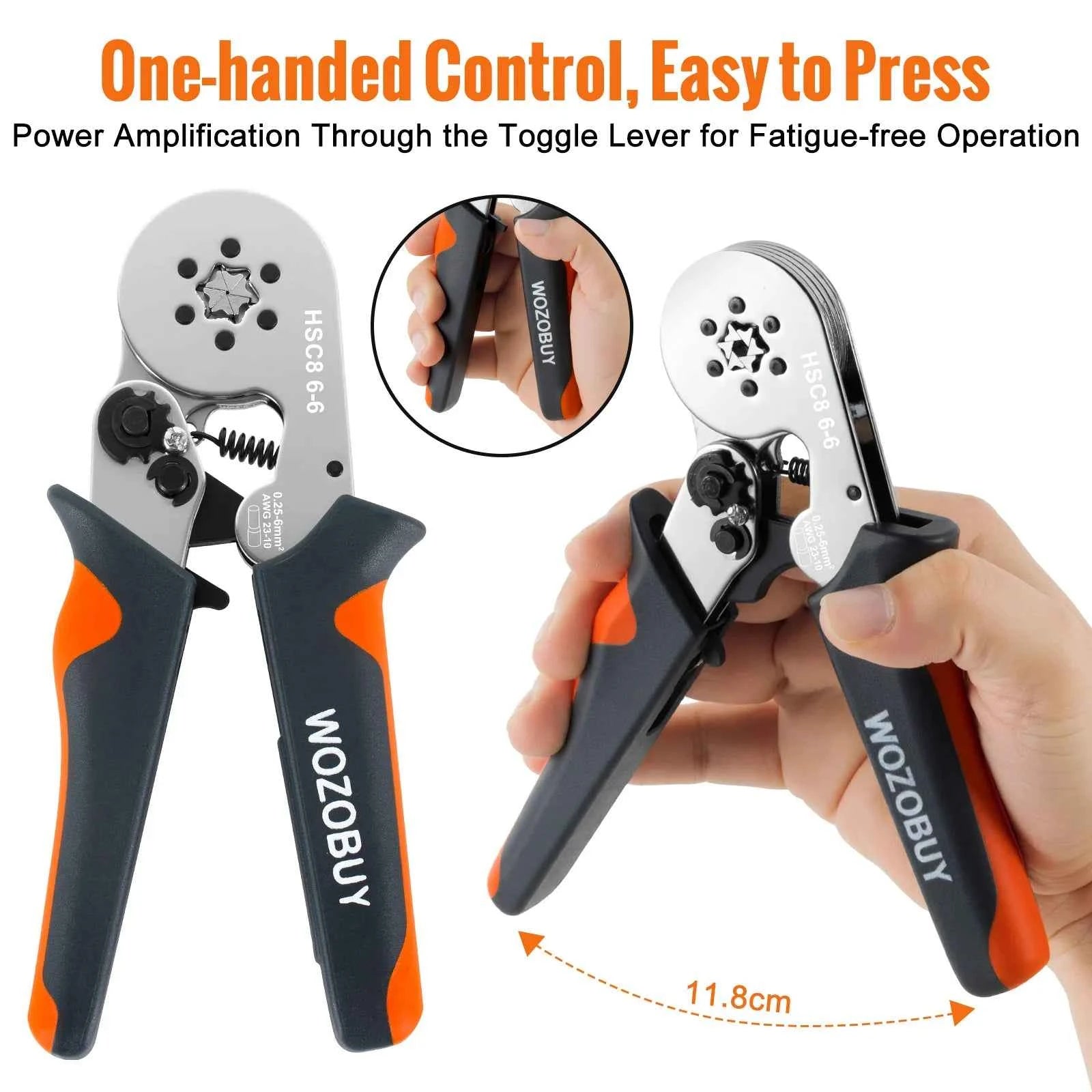 Wire Stripper Ferrule Crimping Tool HSC8 6-4/6-6 Electrical Crimper Plier For Wire End Crimp Tube Terminals Electrical Circuit