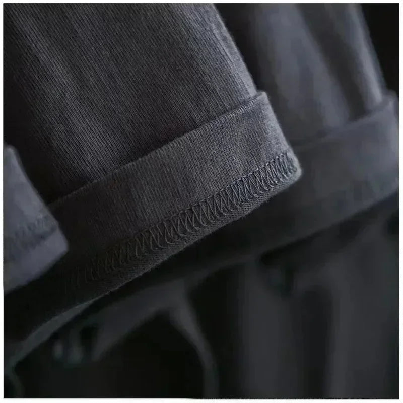 Men Clothes Fashion Tactical T-Shirts Streetwear 100% Cotton Loose Tops Breathable Soft Tee Military Enthusiast