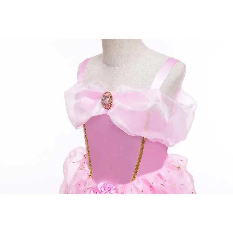 Kid Princess Pink Dress Girl Summer Fancy Party Clothes Children Sleeping Beauty Flower Dresses Christmas Carnival Costume Cloth The jack market .AU The jack market .AU Mum & Kids: Essential Products for Every Family $ 49 14:200001438#Aurora03;200000463:200661901#6-7T (Size 140)