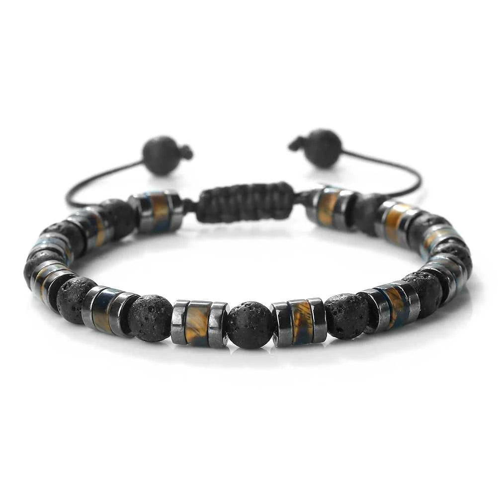 Fashion Hematite Tiger Eye Stone Bracelets Men Natural Matte Black Lave Stone Bangles Women Health Protection Soul Jewelry Gifts The jack market .AU The jack market .AU Jewellery & Chains $ 52 200001034:6145#Bright Black;200007763:201336100