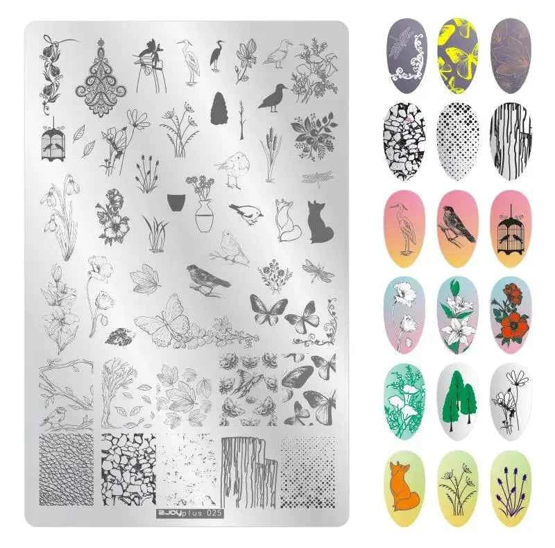 Maple Leaf Nail Stamping Plates - Stunning Autumn & Winter Leaf Designs for Unique Manicures