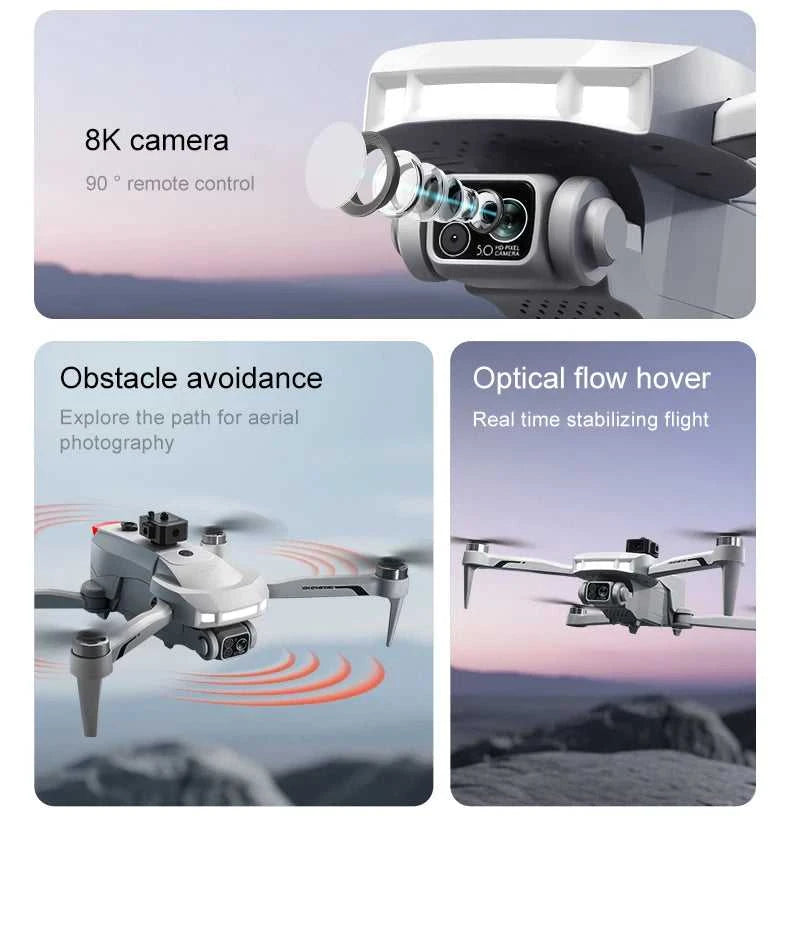 4DRC New V34 Drone 8K Profesional 4K HD Camera Brushless Motor Obstacle Avoidance Foldable Quadcopter Aerial Optical RC Toy The jack market .AU The jack market .AU Drones $ 169 14:10#GPS-8K-1Battery