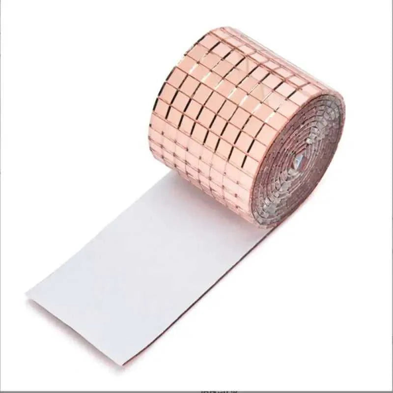 60cm Self-Adhesive Real Glass Craft Mini Square Mirrors Mosaic Tiles Stickers Bathroom DIY Handmade Craft Home Decoration Making The jack market .AU The jack market .AU Home $ 20 14:173#Gold-4X60cm;5:100012359#5x5mm